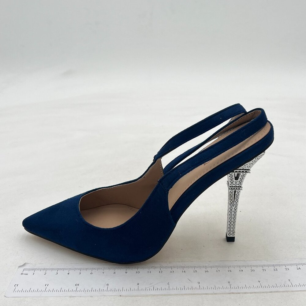 Womens Slingback Pointed Toe Stiletto Pumps Slip-on High Heels Office Lady Sanda